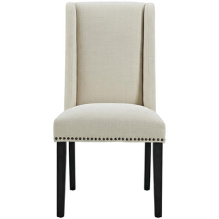 Beige Fabric Dining Chair with Comfortable Backrest by Furnifact – Beige