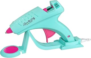 Surebonder Lynn Lilly Edition Cordless/Corded 60 Watt High-Temperature Full Size Hot Glue Gun for Crafts, DIY, Repairs, Turquoise and Pink