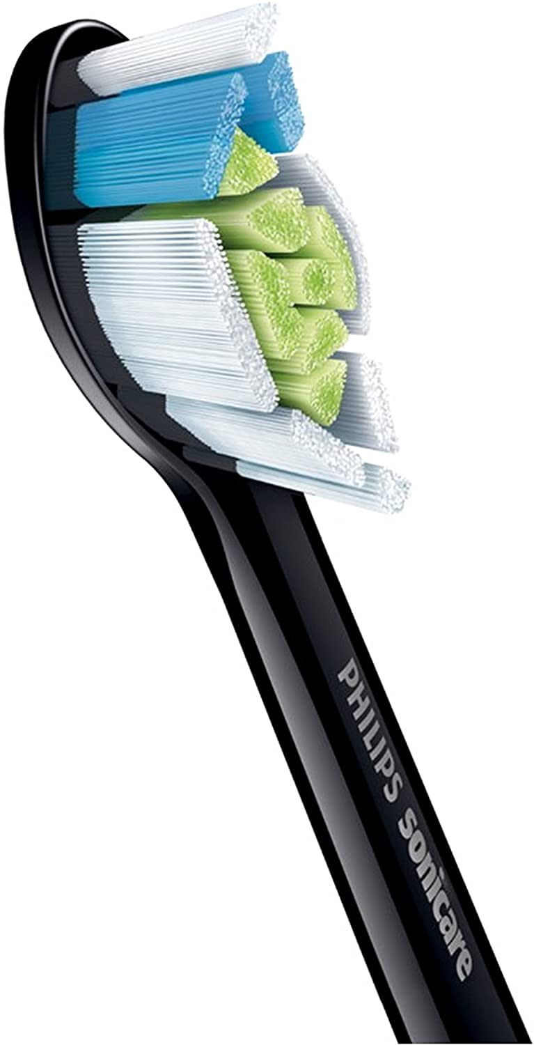 PHILIPS Black / 4 Count (Pack of 1) / 1 Toothbrush Replacement Heads