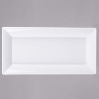 Endurance Melamine Rectangular Platter by American Metalcraft – Large, Melamine, White, Pack of 8, Model MEL21