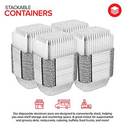 Stock Your Home 2 Count / 100 Pack / Clear Food Storage Containers