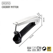 Cherry Pitter by GEFU – One Size, Stainless_Steel, Black/Silver, Model GF19140