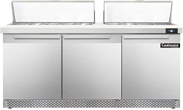 Continental Designer Mighty Top Sandwich Unit 72" DL72-18-FB