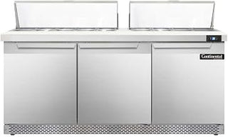 Continental Designer Mighty Top Sandwich Unit 72" DL72-18-FB