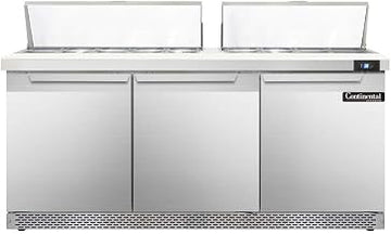 Continental Designer Mighty Top Sandwich Unit 72" DL72-18-FB