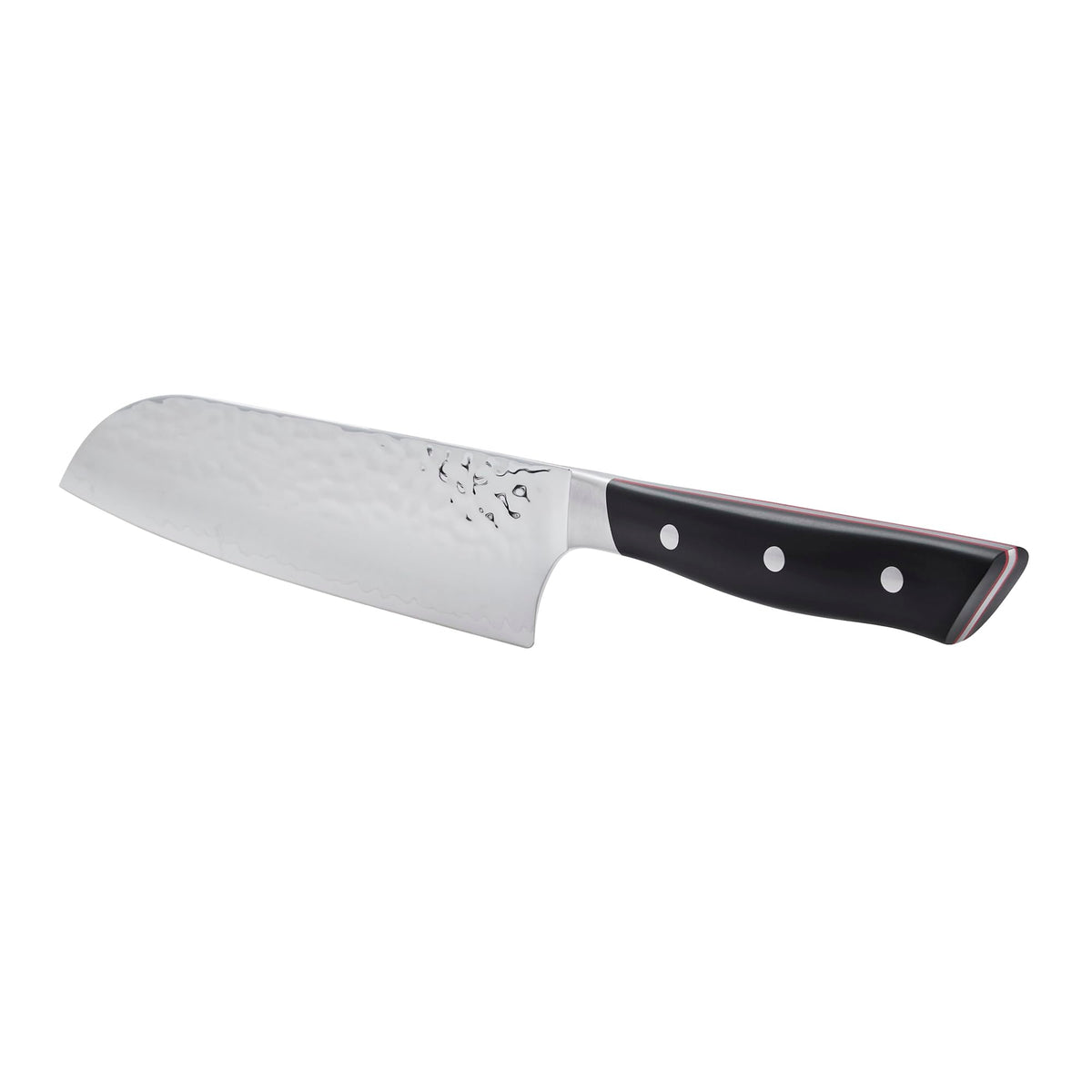 Hisho 7-inch Santoku Knife by MIYABI – 7-inch, FC61 Fine Carbide Steel, Black, Model 1034306