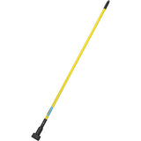Global Industrial Plastic Jaws Mate 1" x 60" Fiberglass Handle by Greenwood Mop & Broom – 1 x 60 in, Plastic, Yellow