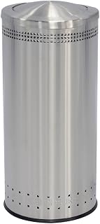 Commercial Zone PRODUCTS 781429 Imprinted Swvl Lid Waste Bin,25 gal.,SS
