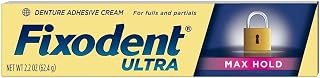 Fixodent Ultra Max Hold Dental Adhesive, 2.2 oz (Pack of 5)