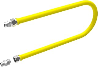 Krowne S5048 Royal Series 1/2" Stationary Gas Connector, 48" Long, Poly Bag