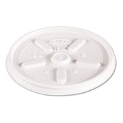 Dart 12JL Plastic Lids, for 12oz Hot/Cold Foam Cups, Vented, 1000/Carton