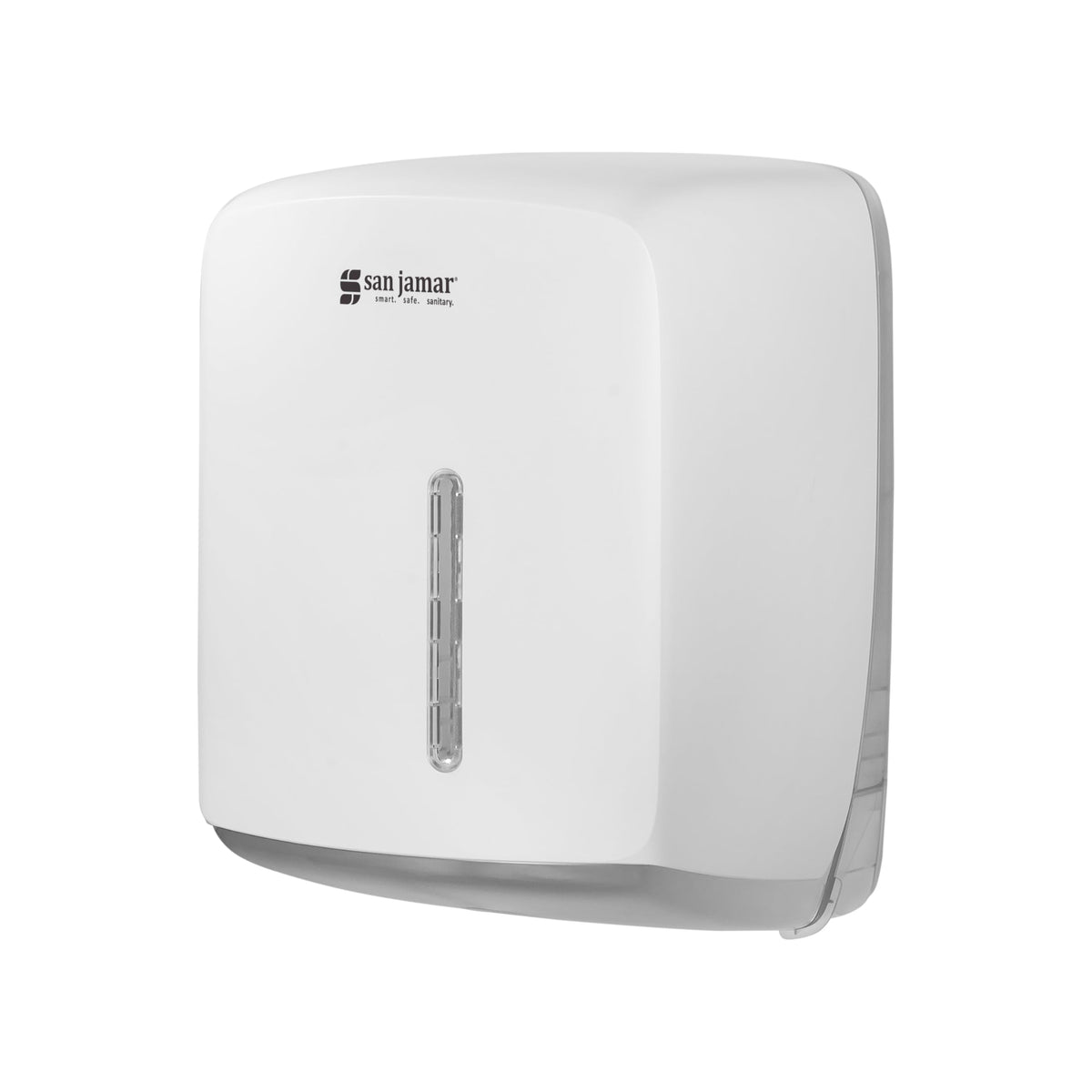 Timeless Centerpull Roll Towel Dispenser by San Jamar – Plastic, White, Model T600WH