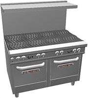 Southbend 4482EE 48" Ultimate Restaurant Gas Range w/ 8 Wavy Grate Burners & (2) Space Saver Ovens