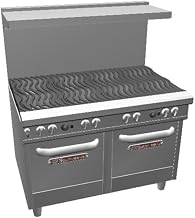 Southbend 4482EE 48" Ultimate Restaurant Gas Range w/ 8 Wavy Grate Burners & (2) Space Saver Ovens