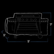 4B Ultimate Griddle Cover by PIT BOSS – 11.42 L x 3.15 W x 12.59 H, Polyester, Black, Model 32123