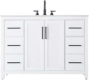 Elegant Kitchen and Bath 48" Single Bathroom Vanity in White