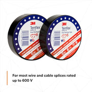 3M 3/4 in x 60 ft (Pack of 2) / Negro / Industrial Electrical Tape