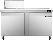 SW60-8C Sandwich Unit, 60" W, With 8 Pan Top Openings & 19" Cutting Board
