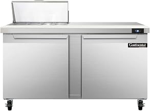 SW60-8C Sandwich Unit, 60" W, With 8 Pan Top Openings & 19" Cutting Board