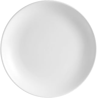 CAC China COP-8 Coupe 9-Inch Super White Porcelain Plate, Box of 24