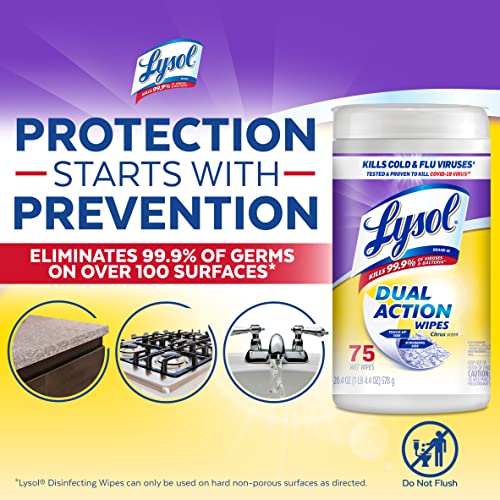Lysol 75 count / 75 Count (Pack of 2) / A2561 Disinfectant Wipes