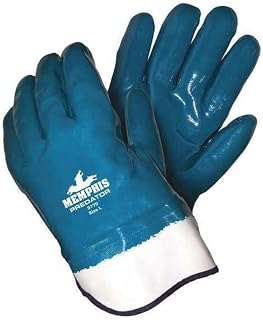 MCR Safety 9770 Predator Supported Nitrile And Foam-Lined Palm Men's Gloves