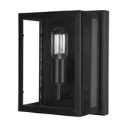 11 in. Black Metal Corner Wall Light by HomeRoots – Model 611856