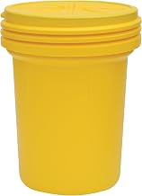 Eagle Plastic Drum, 30 Gallon Drum, DOT Compliant, Made in USA, Yellow