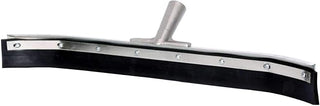 36" Black Buna Blend Floor Squeegee, Rubber Refill