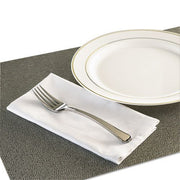 Glimmerware Disposable Dinner Utensils, Fork, Plastic, Silver, 7 3/4" - Includes 600 forks.