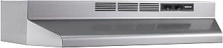 Broan-NuTone 4136SF 36-Inch Fingerprint Resistant Ductless Under-Cabinet Range Hood, 36", Stainless Finish with PrintGuard