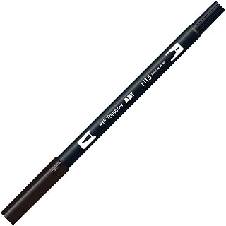 Tombow ABT Dual Brush Pen - Black (Pack of 6)