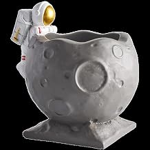 Creative Resin Spaceman Astronaut Pen Holder (Color : A Size : 14.5 * 12 * 14.5cm) (A 14.5 * 12 * 14.5cm)