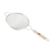 10-1/4" Tinned Medium Mesh Strainer by Tablecraft – Single, Tin, Silver