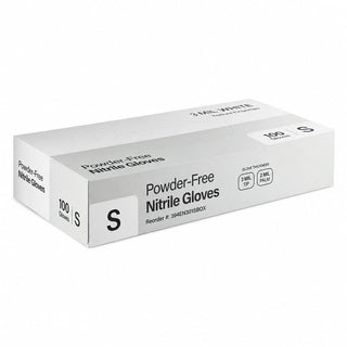 Nitrile Powder-Free Textured Gloves 3 Mil White Small by Glownary – Large, Vinyl, Blue, Pack of 1000, Model 394en301scase