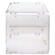 Stackable Countertop Display Case 2-Tier Rectangular Clear Acrylic - 19" L x 15 1/4 W x 14 1/2 H by HUBERT – Plastic, Clear, Model 191538024894