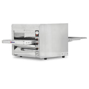 14 Inch Wide Conveyor Belt Adjustable Heat and Speed Stainless Steel Infrared Baking Commercial Kitchen Toaster Oven by Omcan – (DWH): 41” x 18.5” x 15.7”, 25.0 load, Model 11387