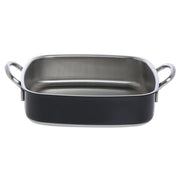 Stainless Steel Roasting Pan 3-Ply Square Black 10 1/4" L x 10 1/4" W x 3" H by HUBERT – Stainless Steel, Black, Model CE3PLY1025-C-BK