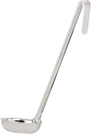 Royal Industries Flat Bottom Ladle, Stainless Steel, 6 Oz, Silver