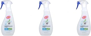 Ecover (3 Pack) Window & Glass Cleaner | 500ml | 3 Pack Bundle