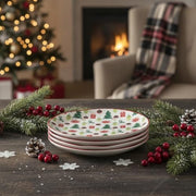 10 Strawberry Street Retro Bauble White / 6" / Retro Appetizer Plates