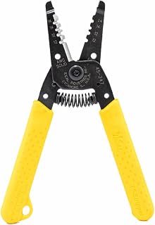 Ideal Industries IDEAL Electrical 45-247 Premium T-14 NM T-Stripper - 12/14 AWG, Wire Stripper with Looping Holes, Plier Nose, Spring Loaded Automatic Opening