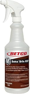 Betco Brite Multi-Surface Polish and Protectant, Lemon Scent, 32 Oz, Pack of 12