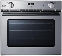 27" Wide Gas Wall Oven by Summit Appliance – 3 cubic feet, 3.0 cubic_feet, Stainless Steel, Silver, Model SGWOGD27