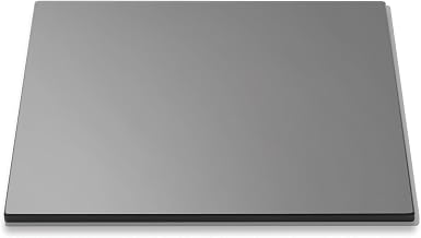 Rosseto SG001 Square Surface Tempered Glass, 14-Inch, Black