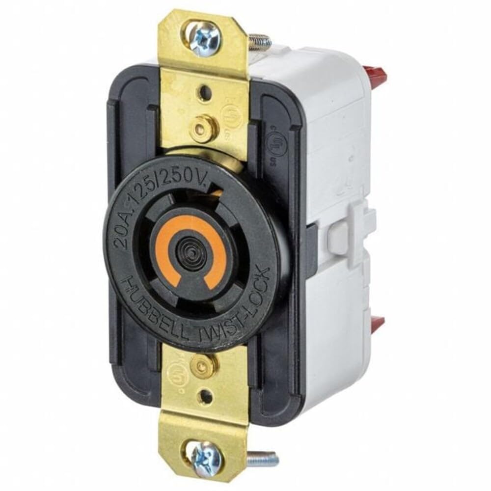 78859 Locking Receptacle by Hubbell – Metal, See Image, Model HBL2410ST