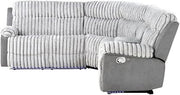 Glory Furniture Plush G00925B-SC Sectional in Gray