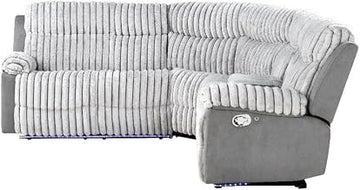 Glory Furniture Plush G00925B-SC Sectional in Gray