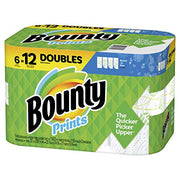 Bounty White / 1 / 60 Sheets per Roll (Pack of 6 Rolls) Paper & Plastic