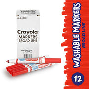 Crayola Red / 12 Count (Pack of 1) / Standard Packaging Coloring Pens & Markers